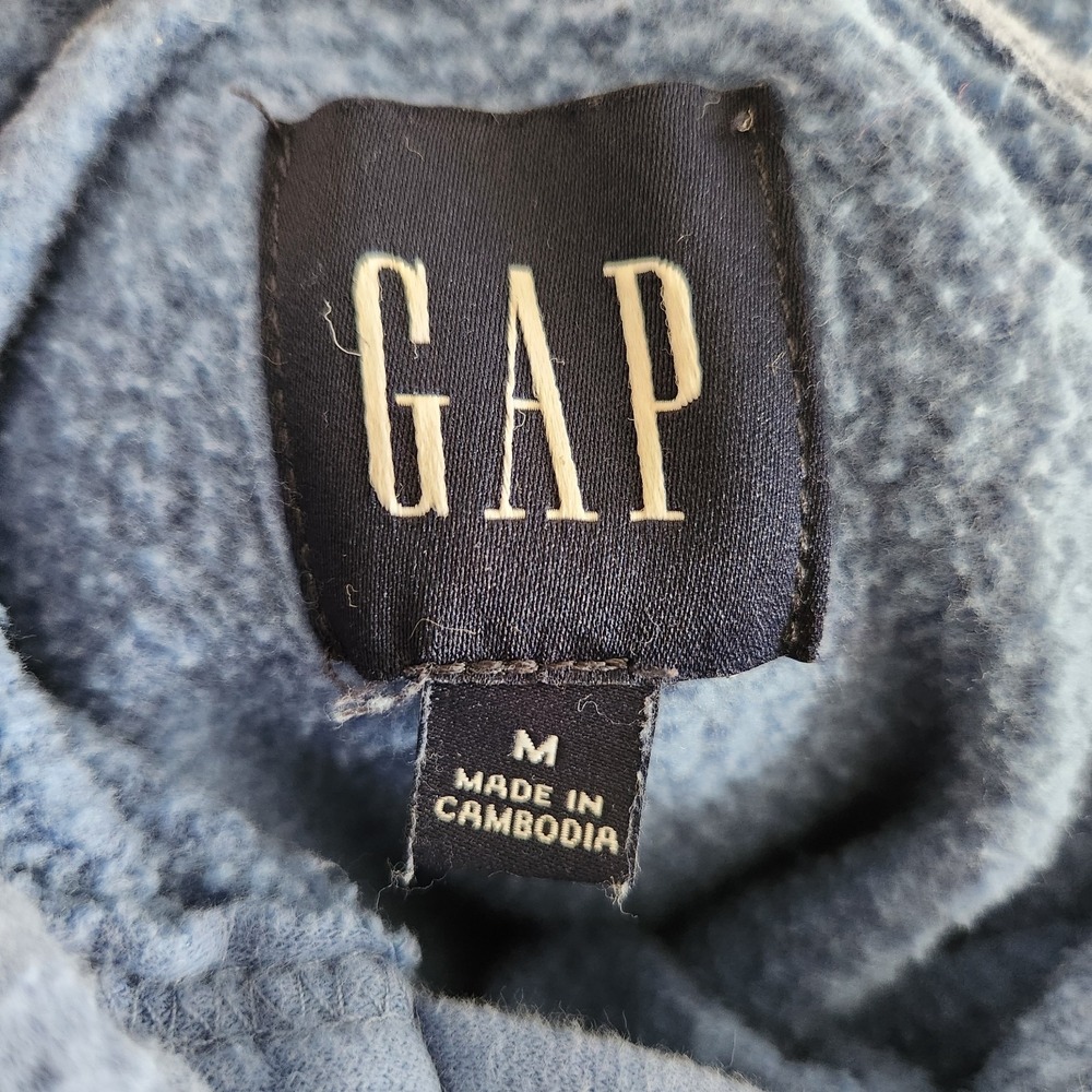 Blue Gap 1969 Hooded Hoodie Pullover Sweatshirt Adult Size M Varsity Style - Picture 5 of 7